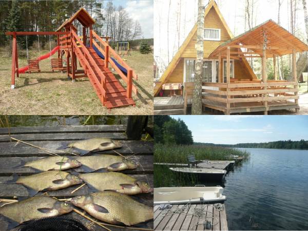 Domki letniskowe POMOST + ŁÓDKA + SILNIK GRATIS