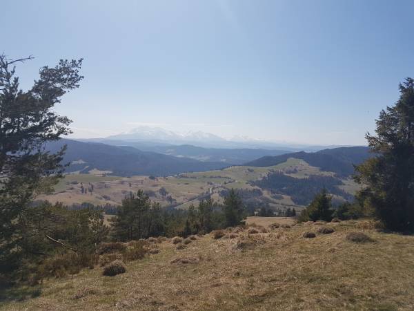 wiosna, Tatry z Wysokiego Wierchu