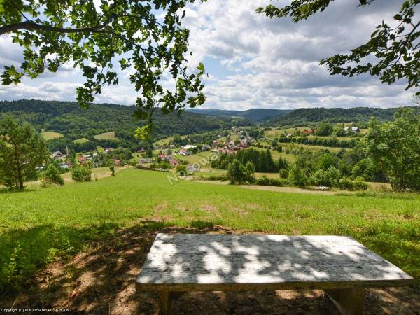 Domki na górze widokowej Plisz