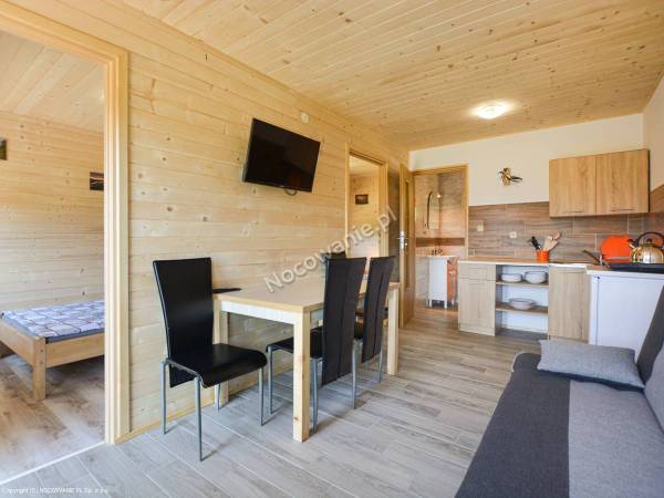 Domki na górze widokowej Plisz