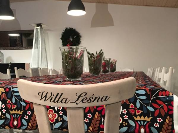 Willa Leśna - sala biesiadna