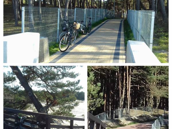 jedna ze ścieżek turystyczno/rowerowych obok domu Szum Fal