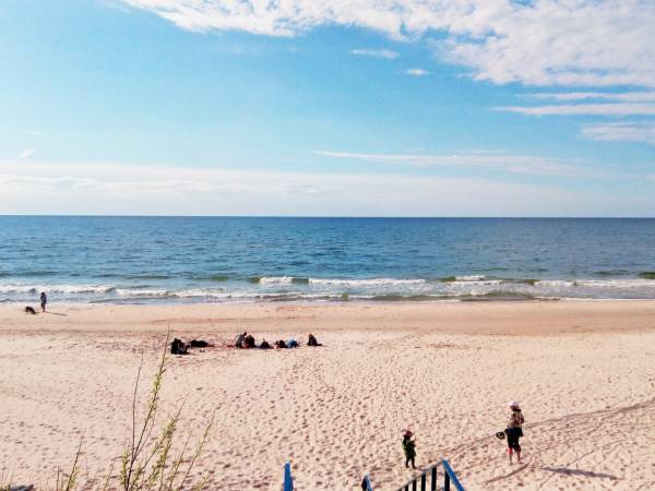 Szeroka piękna plaża