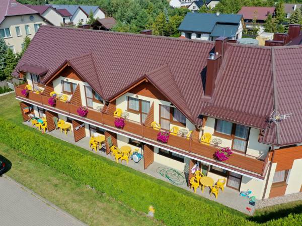 Każdy pokój ma indywidualny teras lub balkon