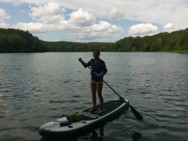 Pływanie na desce SUP