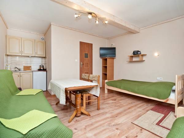 pokój nr 5 z małym aneksem kuchennym