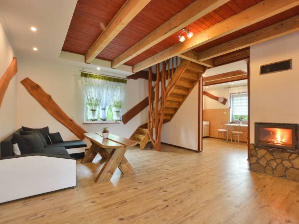 Domki z balią nad rzeczką