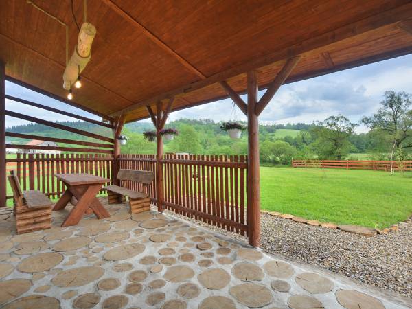 Taras przy domku 6-osobowym