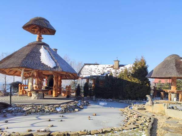 zima 2020 - oczko wodne i grill