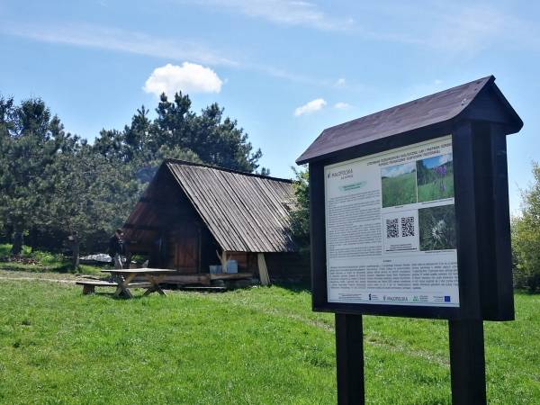 Skansen obok obiektu Tawerna Vito