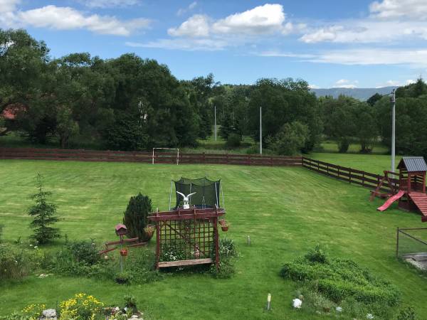 ogród dla gości z domku 6 osobowego