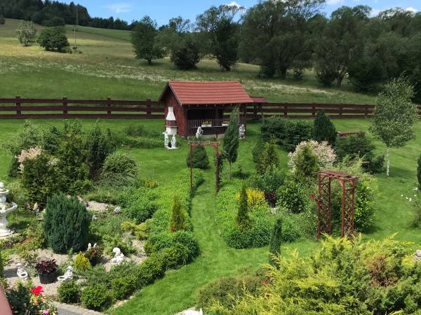 ogród dla gości z domku 6 osobowego