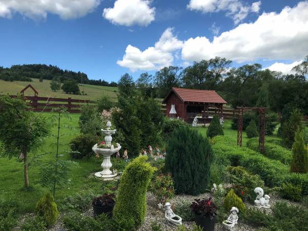 ogród dla gości z domku 6 osobowego