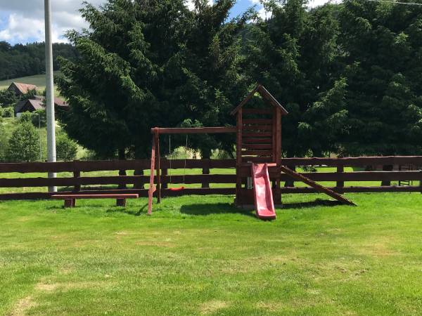 ogród dla gości z domku6 osobowego