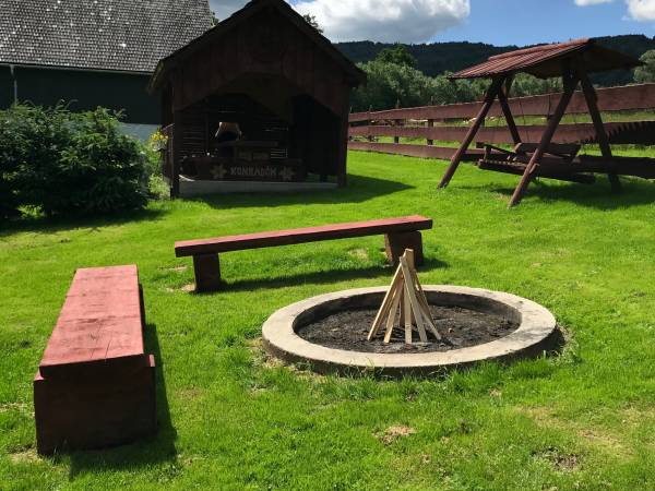 ogród dla gości z domku 6 osobowego