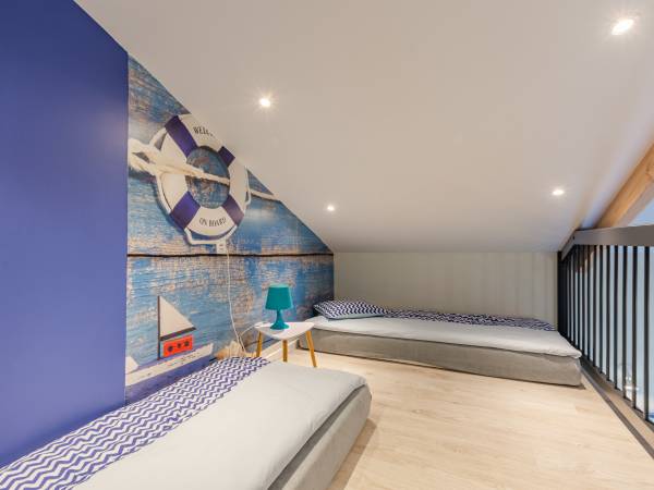 Antresola - sypialnia Domek Mierzeja