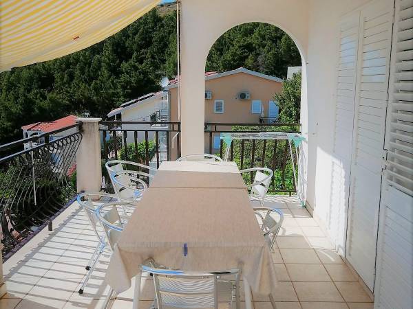 Terrasse in 6x4 apartman