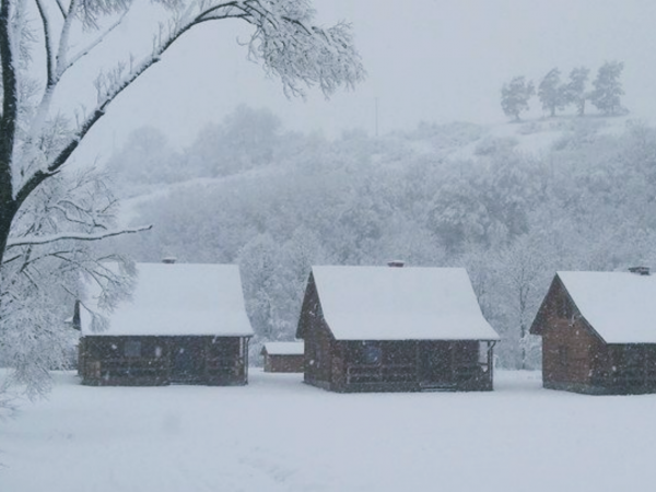 Chatka zimą