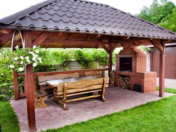 altana z grilem dla gości