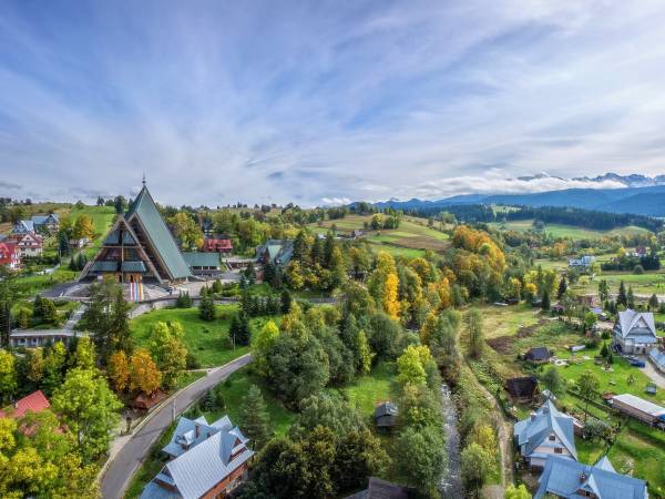 okolica nasza, całą panoramę Tatr od nas widać.