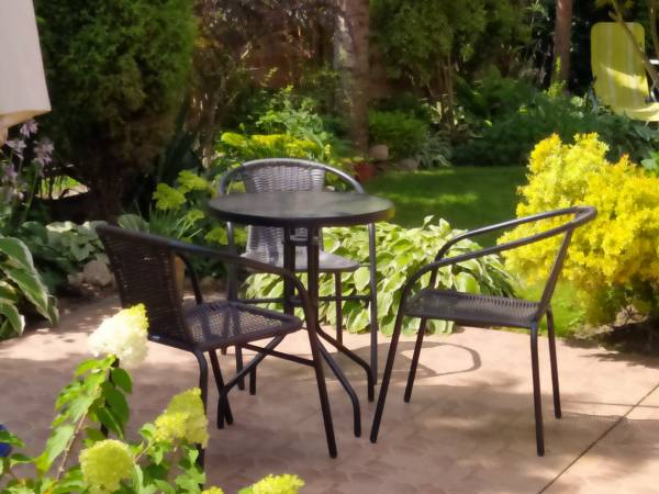 Wyjście na taras ze studia