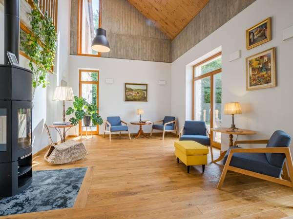 wspólny salon kominkowy