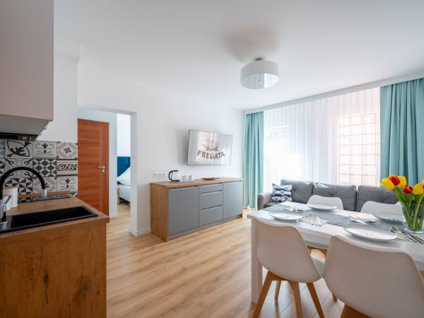 Pokój studio z aneksem.