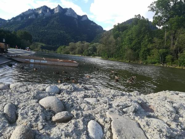 Przystań flisacka w Sromowcach Niżnych