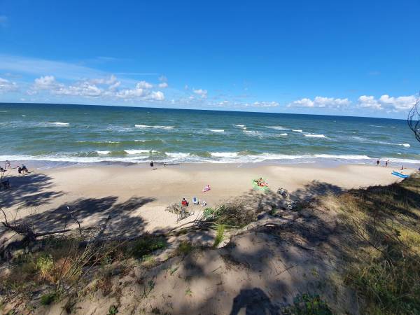 Widok z klifu - Dębina