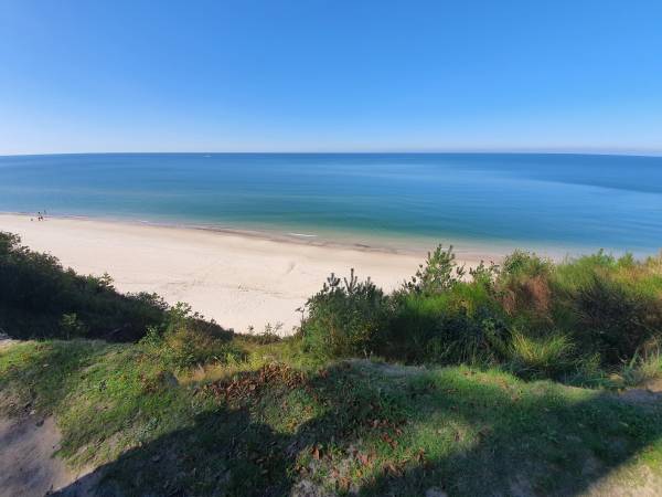 Widok z klifu Dębina