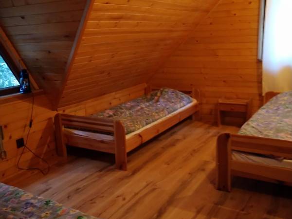 sypialnia trzyosobowa w Rybaczówce