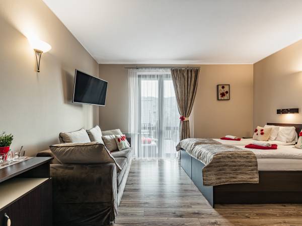 Pokój rodzinny z tarasem i widokiem na góry