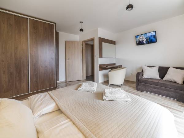 Sypialnia apartament 45m2 I pietro