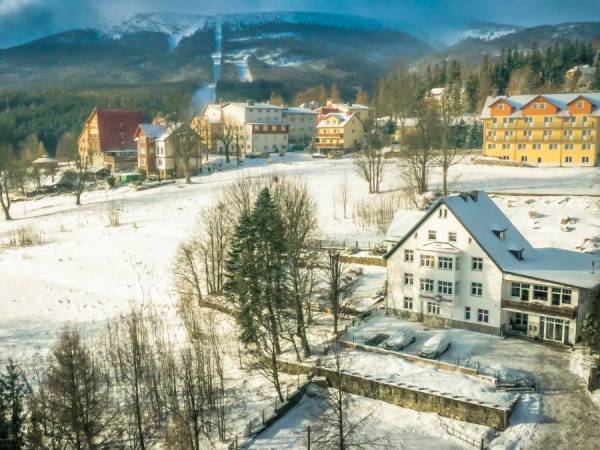 Lawendowy Dworek zimą