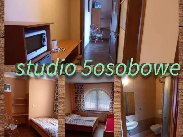 studio 2 sypialniane z aneksem,tv,wifi oraz łazienką parter