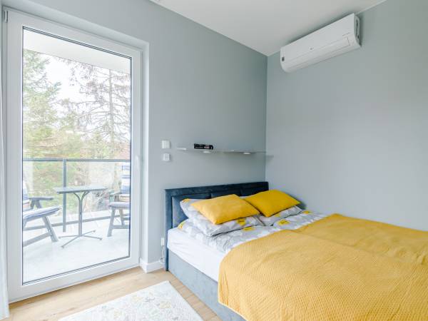 Apartament Słoneczny sypialnia
