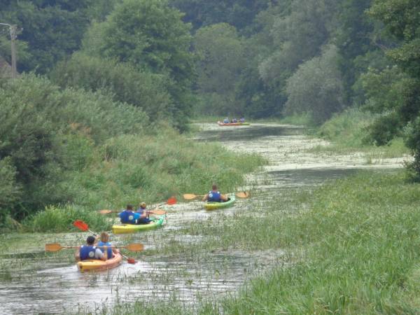 Spływ kajakowy rzeką Barycz naszymi kajakami.
