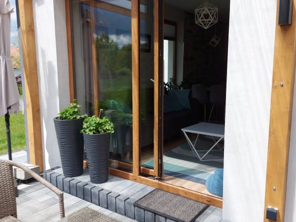 wyjście z salonu na taras