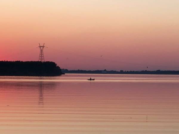 Jezioro Poraj Wieczorem