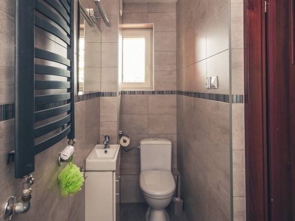 toaleta z prysznicem na parterze