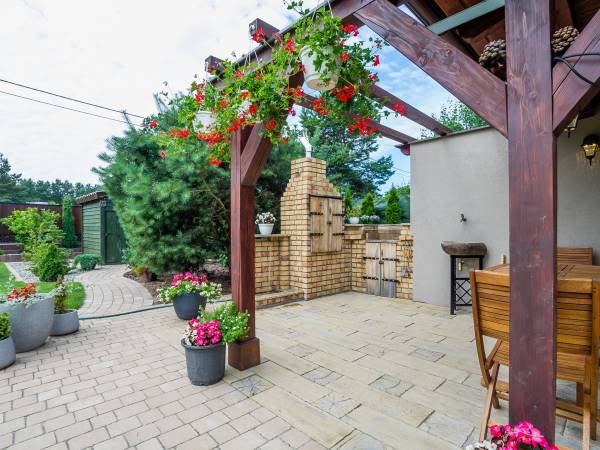 Taras grillowy domu jednorodzinnego