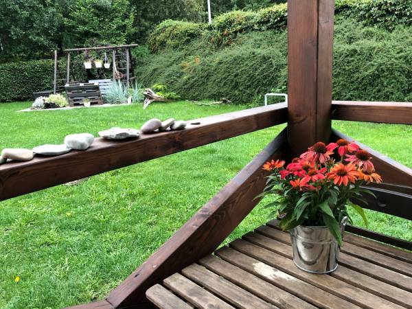 Zaciszna Przystań Dębina: taras.