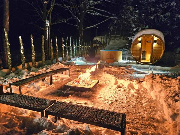 Sauna, jacuzzi - Zima