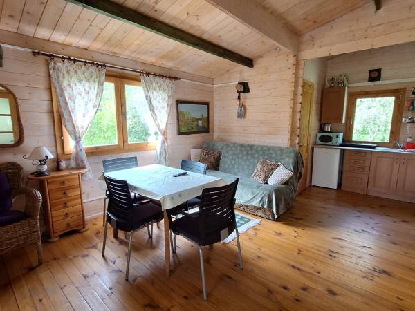 Leśny - salon z aneksem kuchennym 