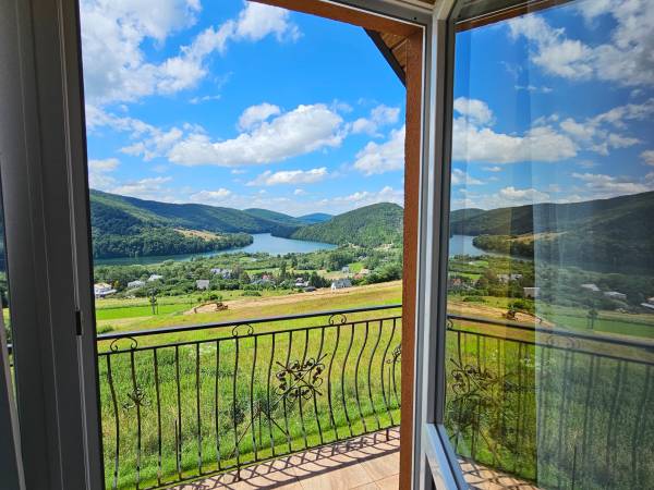 domek czerwony- widok