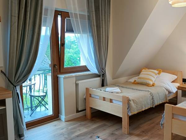 Apartament 3-pokojowy dla 6 osób z widokiem na Giewont i Gubałówkę