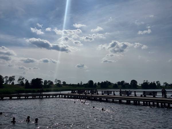 Plaża miejska jezioro Wielochowo