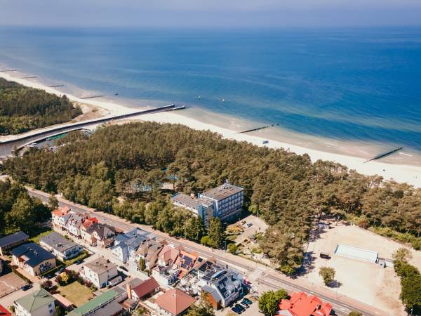 Widok z lotu Ptaka 100 m do morza 