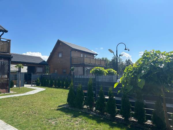 Domki WESTERN HOUSE Giżycko Fuleda Sauna Jacuzzi Kominek