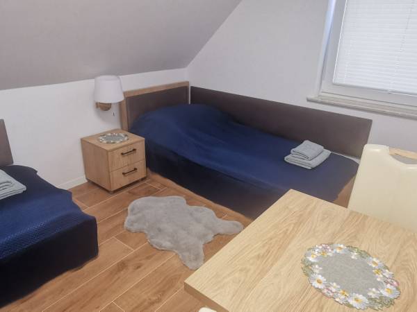 Sypialnia 2 osobowa w nowym domku 